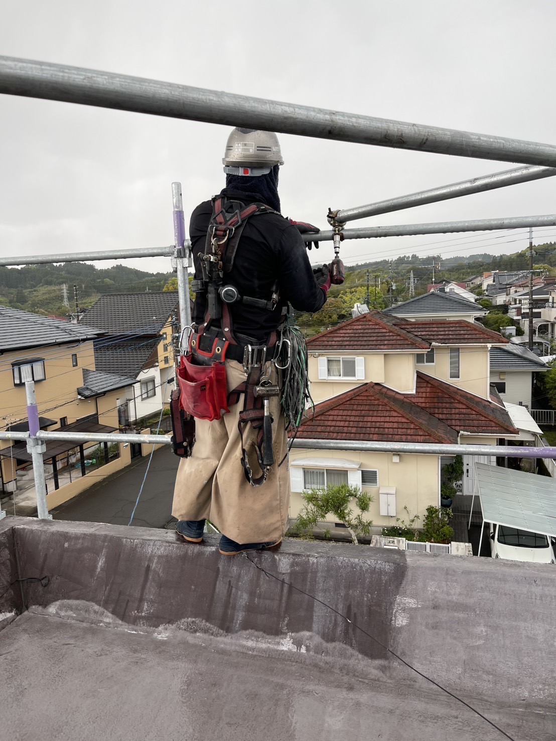 宮崎県宮崎市　足場工事　
